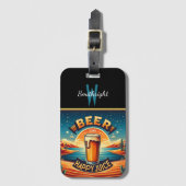 Desert Sunset Bier Bagagelabel (Voorkant (verticaal))