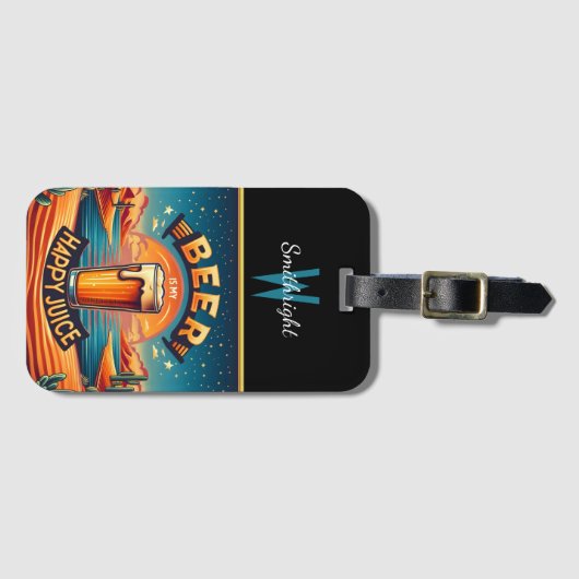 Desert Sunset Bier Bagagelabel (Voorkant (horizontaal))