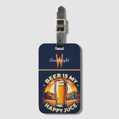 Desert Sunset Bier Bliss Bagagelabel (Voorkant (verticaal))