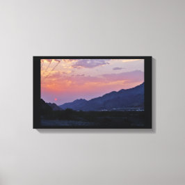 Desert Sunset Canvas Afdruk