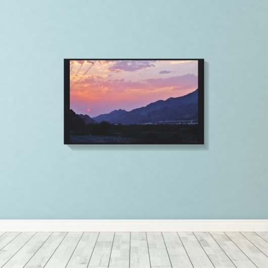 Desert Sunset Canvas Afdruk (Insitu (Houten vloer))