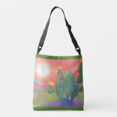 Desert Sunset Crossbody Tas (Achterkant)