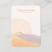 Desert Sunset Custom Jewelry Display Card Visitekaartje (Voorkant)