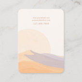 Desert Sunset Custom Jewelry Display Card Visitekaartje (Achterkant)