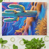 Desert Sunset Glow Theedoek (Gevouwen)