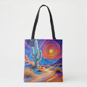 Desert Sunset Glow Tote Bag (Voorkant)