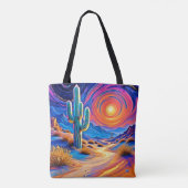 Desert Sunset Glow Tote Bag (Achterkant)