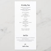 Desert Sunset Glow Waterverf Zuidwest Programma Programmakaart (Achterkant)