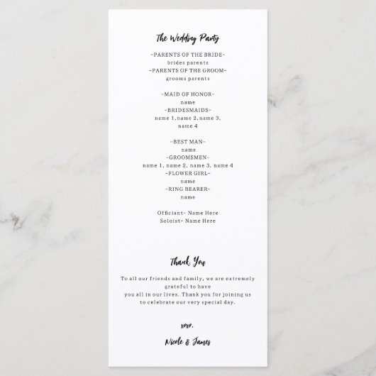 Desert Sunset Glow Waterverf Zuidwest Programma Programmakaart (Achterkant)