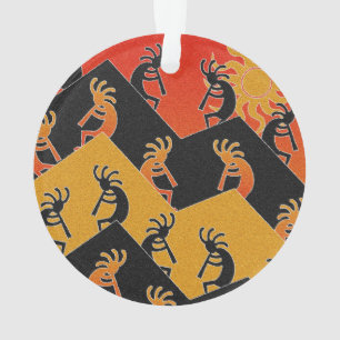 Desert Sunset Kokopelli Southwest Kerstmis Ornament