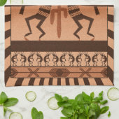 Desert Sunset Kokopelli Southwest Theedoek (Gevouwen)