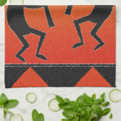 Desert Sunset Kokopelli Southwest Theedoek (Gevouwen)