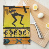 Desert Sunset Kokopelli Southwest Theedoek (Quarter Fold)