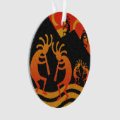 Desert Sunset Kokopelli - Zuidoost-kerstboom Ornament (voorkant)