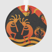 Desert Sunset Kokopelli - Zuidoost-kerstboom Ornament (achterkant)