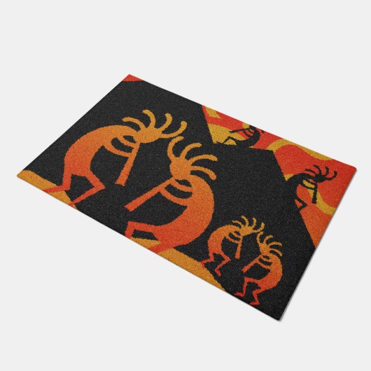 Desert Sunset Kokopelli zuidwestelijk ontwerp Deurmat (Schuin)