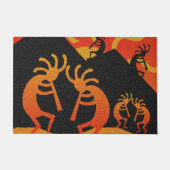 Desert Sunset Kokopelli zuidwestelijk ontwerp Deurmat (Voorkant)