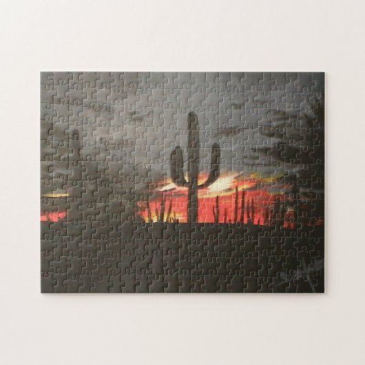 Desert Sunset Legpuzzel (Horizontaal)