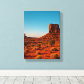 Desert Sunset Monument Landschap Canvas Afdruk (Insitu (Houten vloer))