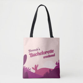Desert Sunset Pinks Bachelorette Weekend Canvas ta Tote Bag