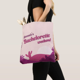 Desert Sunset Pinks Bachelorette Weekend Canvas ta Tote Bag