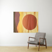 Desert Sunset Roest Sinaasappel en Bruin Wandkleed (In Situ (horizontaal))