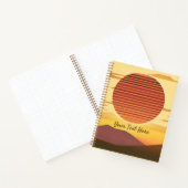 Desert Sunset Rust Sinaasappel en Brown Journal Notitieboek (Binnen)