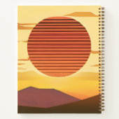 Desert Sunset Rust Sinaasappel en Brown Journal Notitieboek (Achterkant)