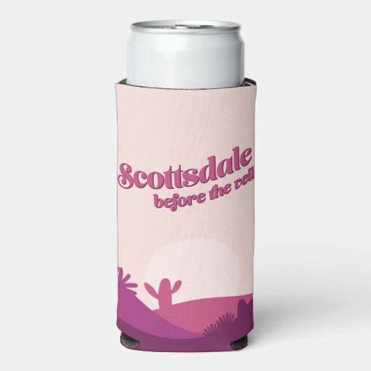 Desert Sunset Scottsdale Bachelorette Seltzer Blikjeskoeler (Seltzer Voorkant)
