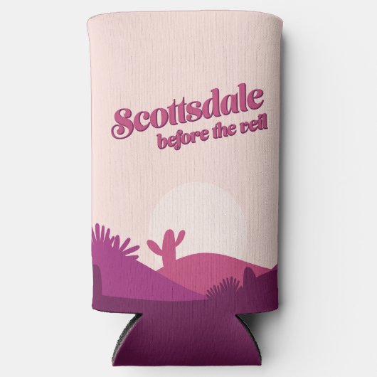 Desert Sunset Scottsdale Bachelorette Seltzer Blikjeskoeler (Voorkant)