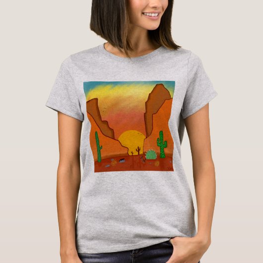 Desert Sunset T-shirt (Voorkant)