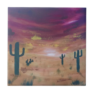 Desert Sunset Tegeltje
