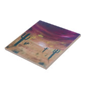 Desert Sunset Tegeltje (Zijkant)