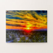 Desert Sunset Texas Legpuzzel (Horizontaal)