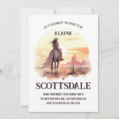 Desert Sunset Waterverf bruid om Bachelorette te z Kaart (Voorkant)