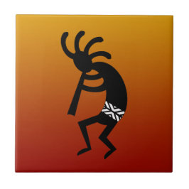 Desert Sunset Zuidwest Kokopelli Keramische Tegel Tegeltje