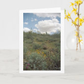 Desert Symphony-Wenskaarten of Note Cards Kaart (Gele Bloem)