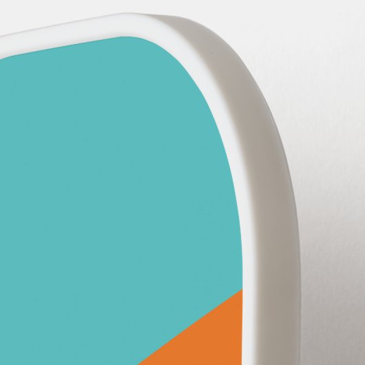 Desert Teal Across Striping with Name Pickleball Paddle (Links Detail)