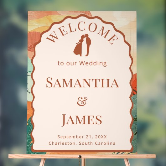 Desert Terracotta Arch Welcome Board Acryl Bord (Neutraal)