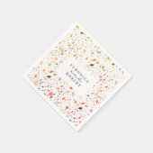 Desert Terrazzo Bruiloft Servet (Hoek)