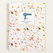 Desert Terrazzo Pattern Cosmetoloog Salon Hair Planner (Voorkant)