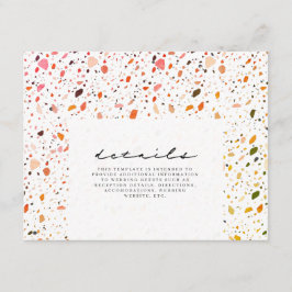 Desert Terrazzo trouwgegevens Informatiekaartje