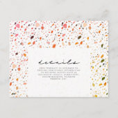 Desert Terrazzo trouwgegevens Informatiekaartje (Voorkant)