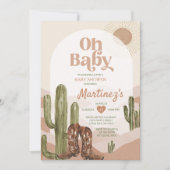 Desert Texas baby shower zuidwestelijke cactus Kaart (Voorkant)