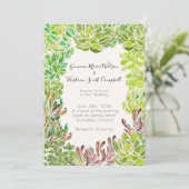 Desert Theme Bruiloft  uitnodiging (Staand voorkant)