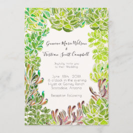 Desert Theme Bruiloft  uitnodiging