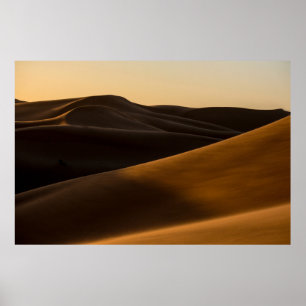 DESERT TIJDENS SUNSET POSTER
