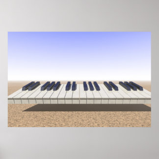 Desert-toetsenbord Poster