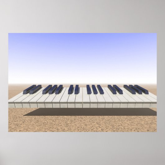 Desert-toetsenbord Poster (Voorkant)