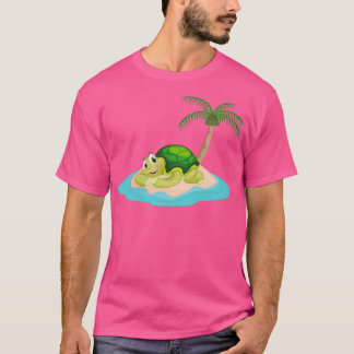 Desert Tortoise Turtle on Island for Men Women Kin T-shirt